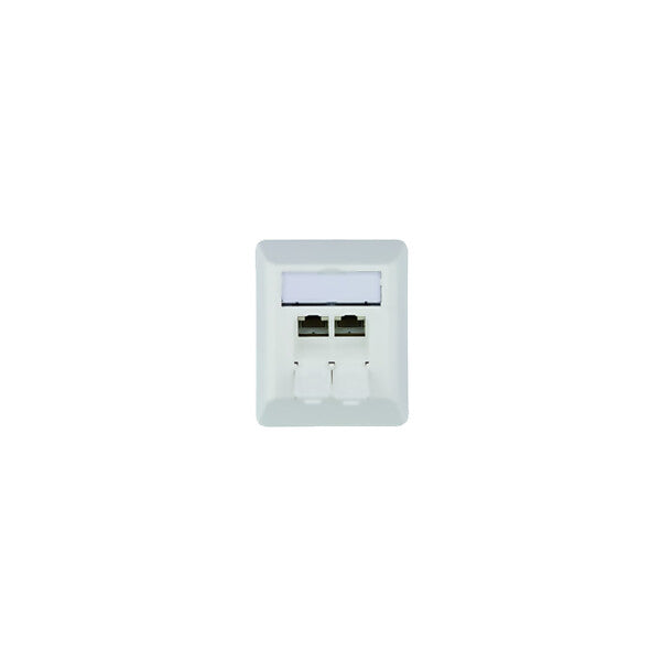 Telegärtner Anschlussdose AMJ45 8/8K Ap Cat6A aws 80x65mm 100023002
